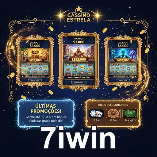 Imagem do cassino 7iwin com destaque para o jackpot Estrela