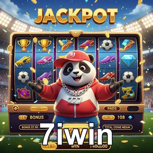 Imagem do jogo Panda Jackpot no site 7iwin, apresentando um panda em busca de prêmios.