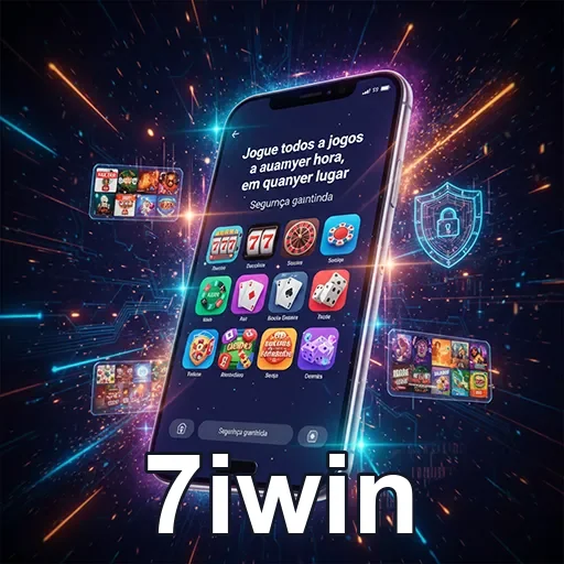 Imagem do jogo mobile do 7iwin, apresentando opções de cassino e diversão em qualquer lugar.
